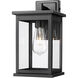 Bowton II 1 Light 11.38 inch Powder Coated Black Outdoor Wall Sconce